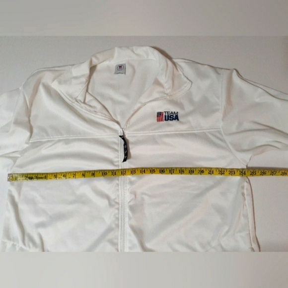 Vintage Men's Team USA Olympic White Full-zip Jacket - Picture 10 of 16